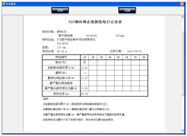 出口型落地式鋼絲繩自動探傷系統(tǒng)報(bào)告表